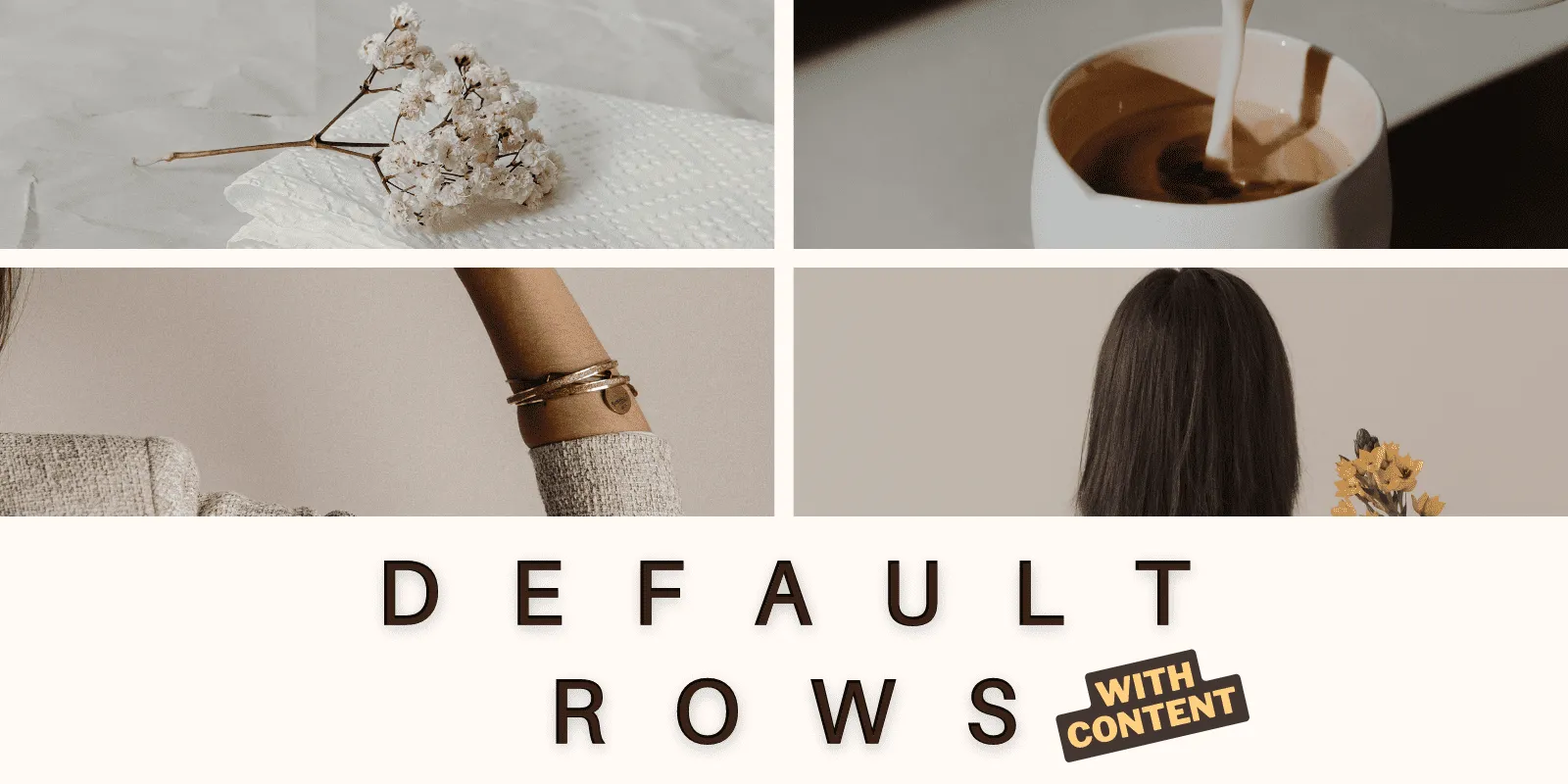 Default Rows in the Editor