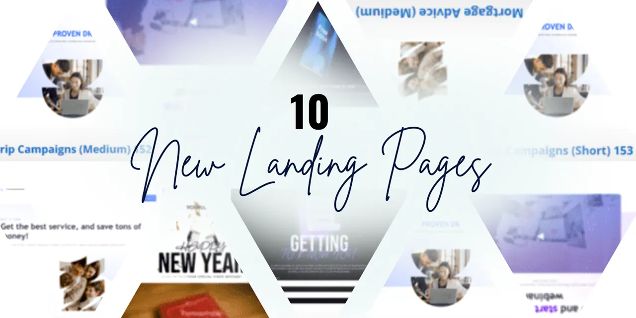New Landing Page Templates